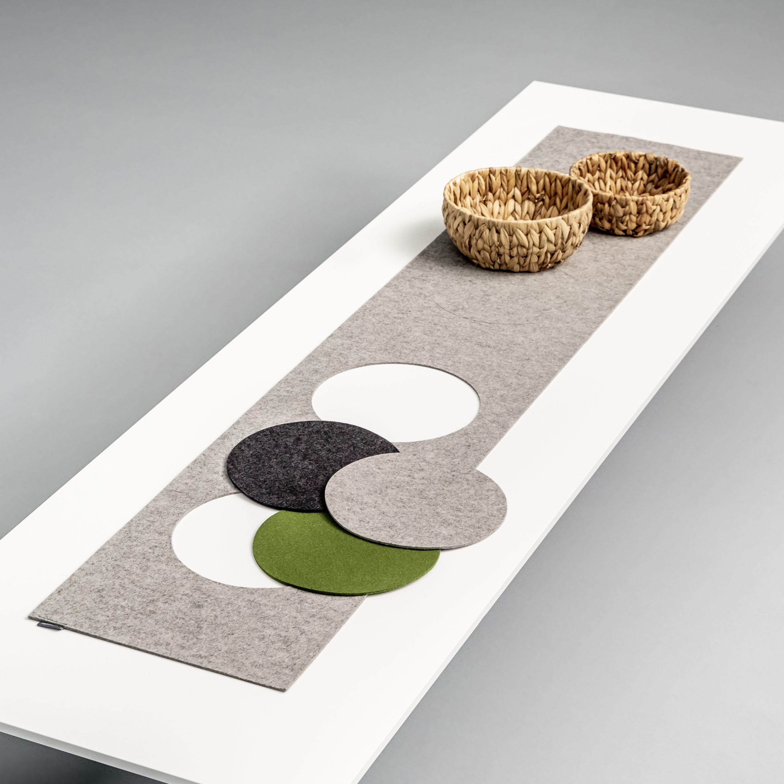 Tischläufer DOTS aus | cm / 35 Filz Alpenfilz 180 x